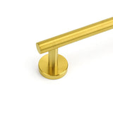 Shower Accessories: Brushed Gold Stainless Steel 750mm Long Towel Rack Rail Holder Round Hanger Bar