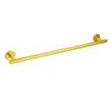 Shower Accessories: Brushed Gold Stainless Steel 750mm Long Towel Rack Rail Holder Round Hanger Bar