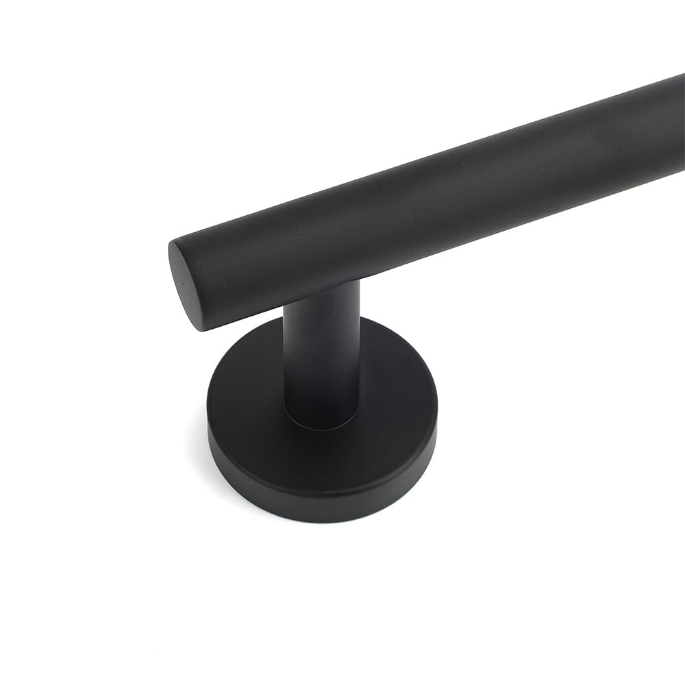 Shower Accessories: Matt Black 600mm Long Single Towel Rack Rail Holder Stainless Steel Hanger Bar