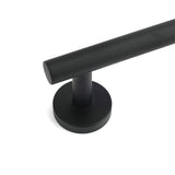 Shower Accessories: Matt Black 600mm Long Single Towel Rack Rail Holder Stainless Steel Hanger Bar
