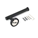 Shower Accessories: Matt Black Round Stainless Steel Toilet Paper Roll Tissue Holder Bathroom Wall