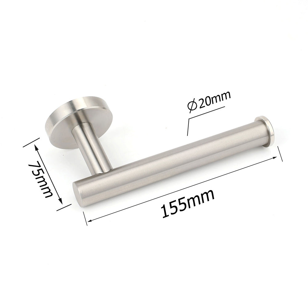 Shower Accessories: Brushed Nickel Stainless Steel Toilet Paper Roll Tissue Holder Rack Kit Bathroom