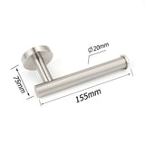 Shower Accessories: Brushed Nickel Stainless Steel Toilet Paper Roll Tissue Holder Rack Kit Bathroom