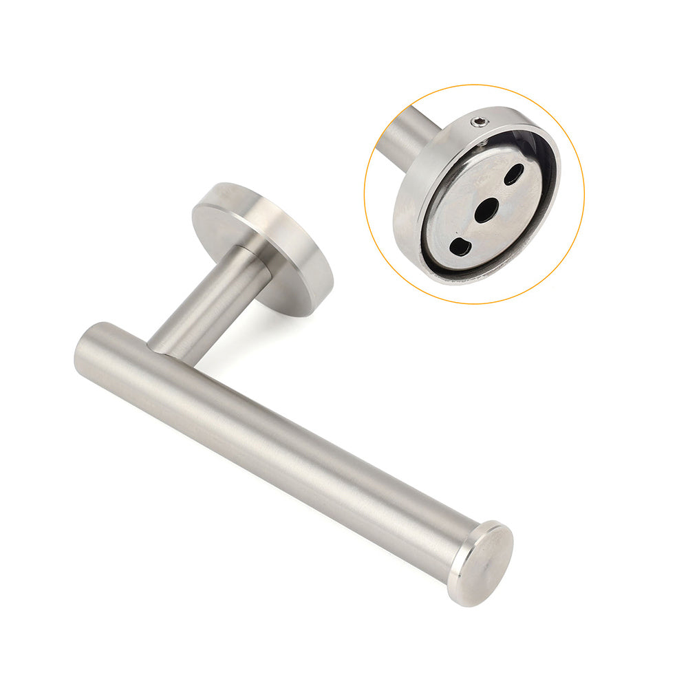 Shower Accessories: Brushed Nickel Stainless Steel Toilet Paper Roll Tissue Holder Rack Kit Bathroom