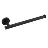 Shower Accessories: Bathroom Matt Black Round Towel Rack Holder Hook Clothes Hanger Stainless Steel