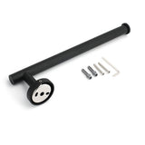 Shower Accessories: Bathroom Matt Black Round Towel Rack Holder Hook Clothes Hanger Stainless Steel