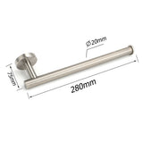 Shower Accessories: Brushed Nickel Round Towel Rack Holder Hook Clothes Hanger Bathroom Accessory