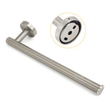 Shower Accessories: Brushed Nickel Round Towel Rack Holder Hook Clothes Hanger Bathroom Accessory