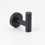 Shower Accessories: Matt Black Robe Hook Hanger Organizer Bathroom Wall Mounted Kit Stainless Steel