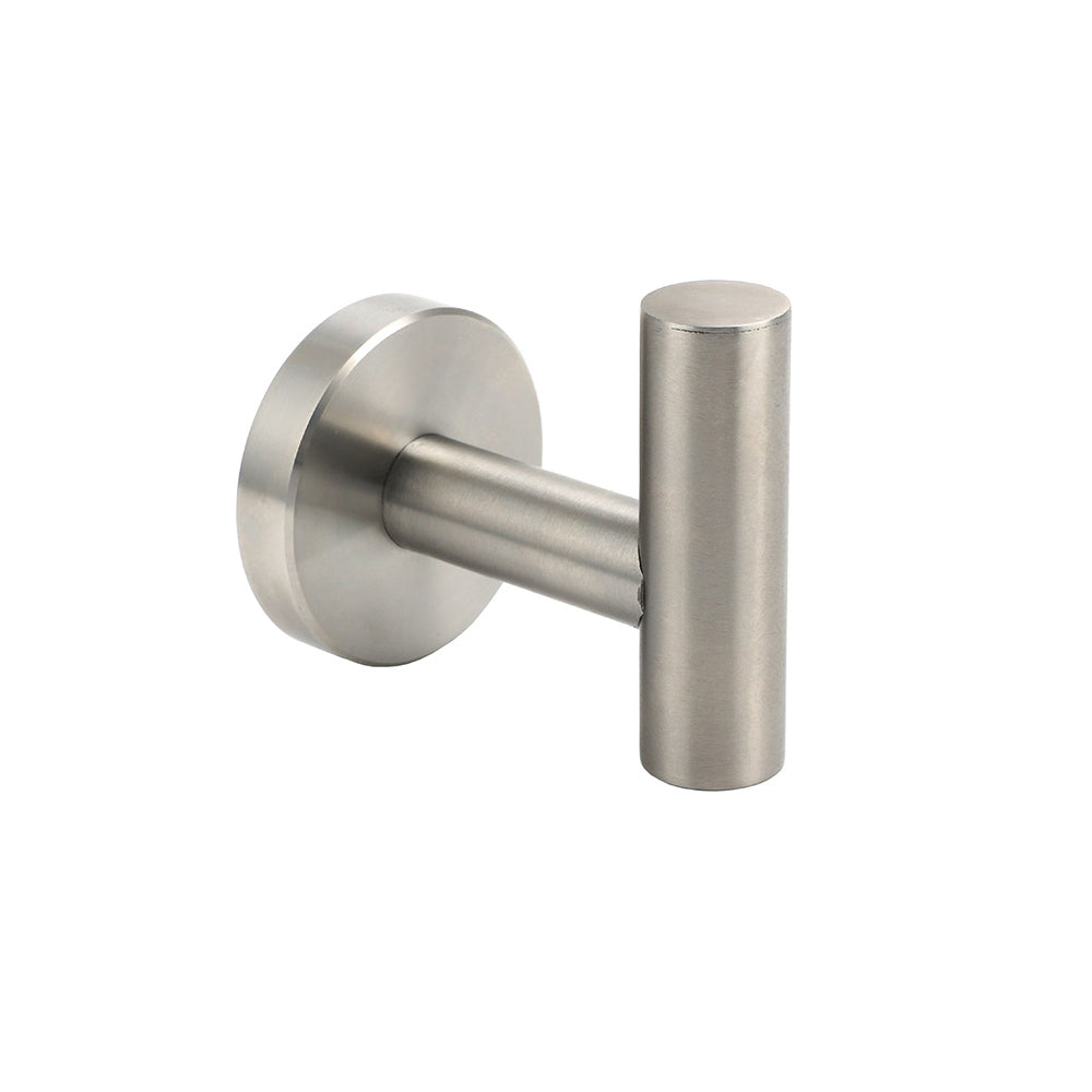 Shower Accessories: Brushed Nickel Robe Hook Hanger Organizer Bathroom Stainless Steel Accessory Kit