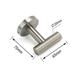 Shower Accessories: Brushed Nickel Robe Hook Hanger Organizer Bathroom Stainless Steel Accessory Kit