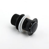 Shower Heads & Screens: Matt Black Brass 32mm Push Pop Up Waste Plug Overflow Basin Sink Drain Outlet