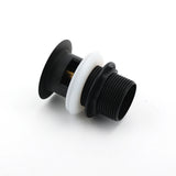 Shower Heads & Screens: Matt Black Brass 32mm Push Pop Up Waste Plug Overflow Basin Sink Drain Outlet