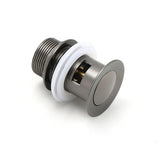 Shower Heads & Screens: Gun Metal Brass 32mm Push Pop Up Plug Overflow Basin Sink Drain Outlet Waste Kit