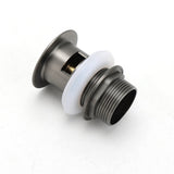 Shower Heads & Screens: Gun Metal Brass 32mm Push Pop Up Plug Overflow Basin Sink Drain Outlet Waste Kit