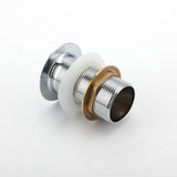 Shower Heads & Screens: Silver 32mm Pop Up Push Brass Plug Without Overflow Basin Drain Waste Watermark