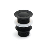 Shower Heads & Screens: Matt Black Watermark 32mm Pop Up Push Brass Waste Plug No Overflow Basin Drain
