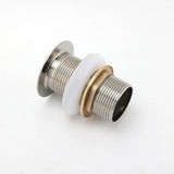 Shower Heads & Screens: Brushed Nickel 32mm Push Pop Up Waste Plug Non-Overflow Basin Sink Drain Outlet