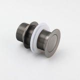 Gun Metal Brass 32mm Push Pop Up Plug Non-Overflow Basin Sink Drain Outlet Waste