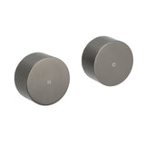 Shower Heads & Screens: Gun Metal Grey 1/4 Turn Round Hot Cold Tap Wall Set Shower Vanity Spout Switch