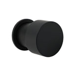 Shower Heads & Screens: Matt Black Round Knob Concealed Shower Mixer Valve Hot Cold Water Switch Tap Kit