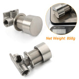Shower Heads & Screens: Brushed Nickel Bath Shower Mixer Round 1/4 Knob Hot Cold Tap Cartridge Spindle