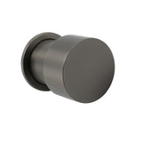 Shower Heads & Screens: Gun Metal Round 1/4 Knob Handle Wall Mounted Shower Hot Cold Water Mixer Tap Kit