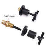 Shower Heads & Screens: Matt Black 1/4 Turn Twin Taps Hot Cold Water Control Mixer For Bath Spout Shower