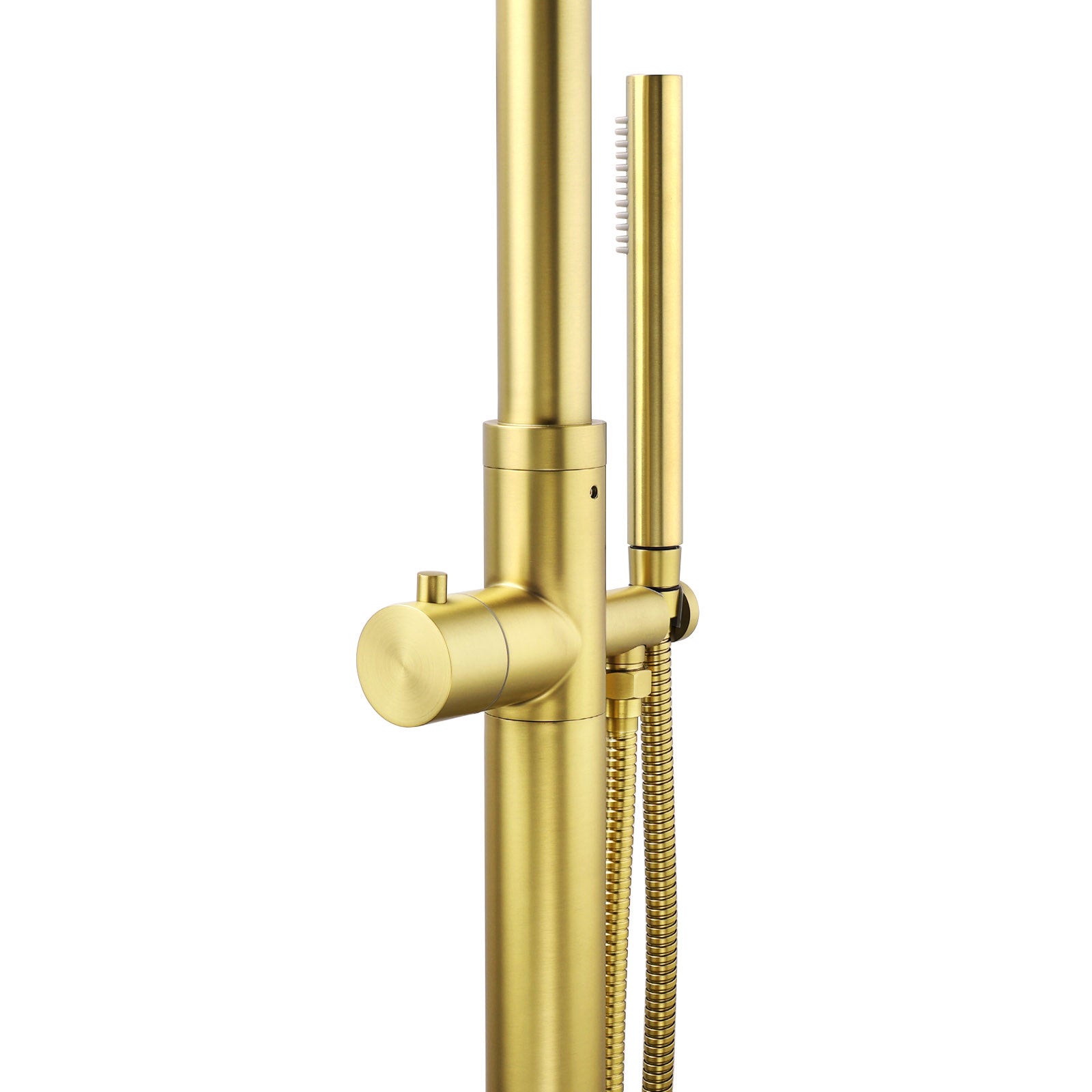 WELS Brushed Gold Twin Shower Handset Combo Set Outdoor Washing 10" Head 316 SUS