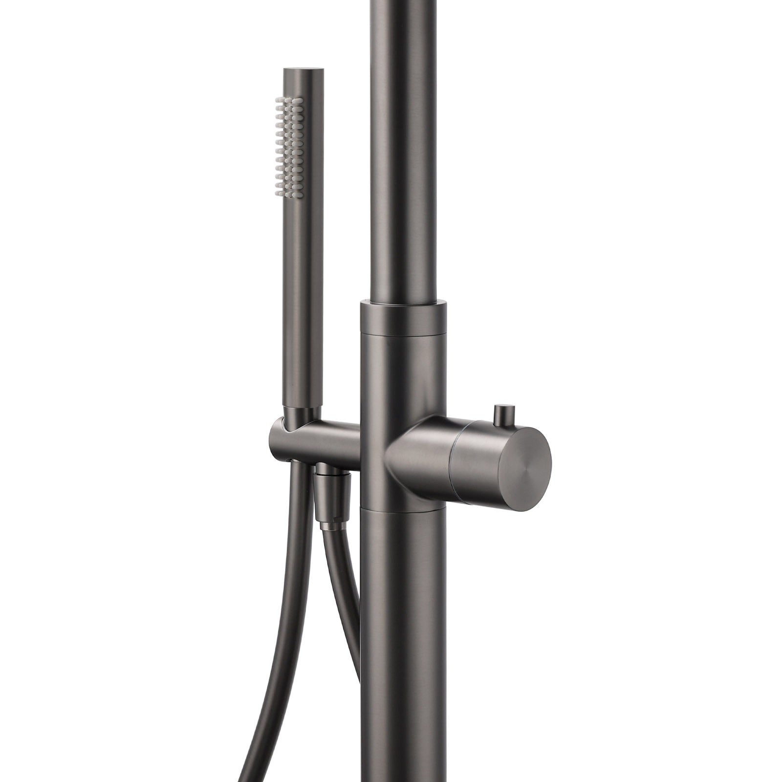 316 SUS WELS Gun Metal Twin Shower Handset Combo Outdoor Bath Rainfall 10" Head