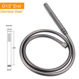 316 SUS WELS Gun Metal Twin Shower Handset Combo Outdoor Bath Rainfall 10" Head