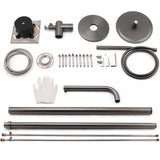 316 SUS WELS Gun Metal Twin Shower Handset Combo Outdoor Bath Rainfall 10" Head