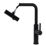 WELS Matte Black 3-Mode Spray Pull Out Kitchen Mixer Sink Laundry Faucet Tapware