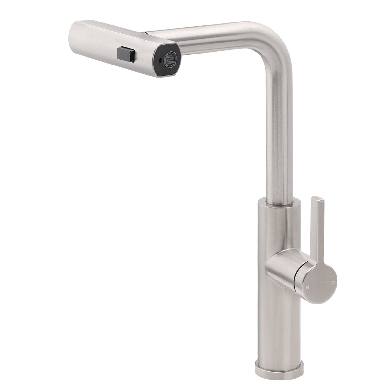 Brushed Nickel 3-Mode Kitchen Mixer Pull Out Down Sink Laundry Faucet Tap WELS
