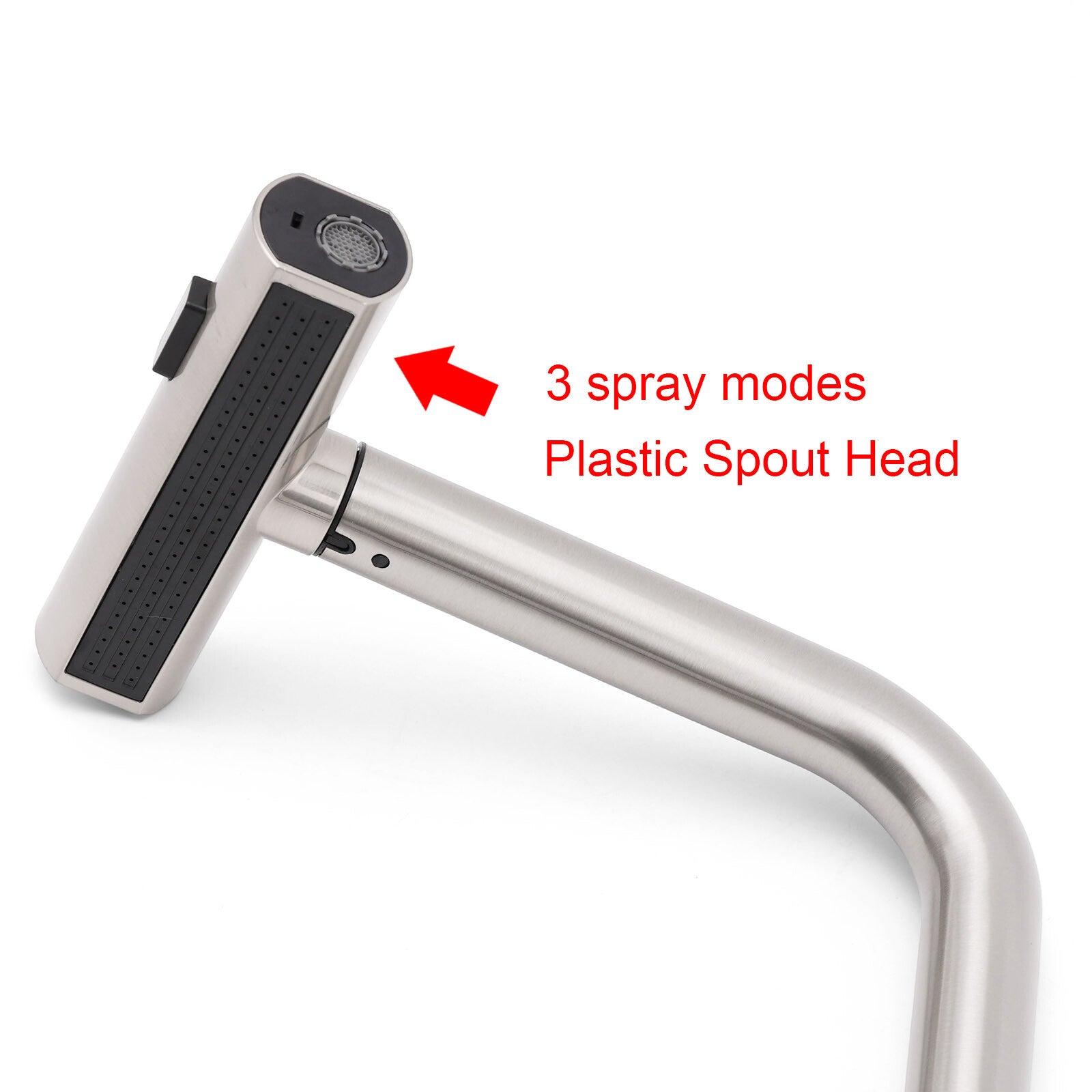 Brushed Nickel 3-Mode Kitchen Mixer Pull Out Down Sink Laundry Faucet Tap WELS