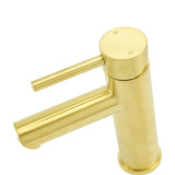Shower Heads & Screens: Brushed Gold 7.5L/min Kitchen Laundry Round Basin Mixer Vanity Sink Faucet Tap