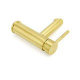 Shower Heads & Screens: Brushed Gold 7.5L/min Kitchen Laundry Round Basin Mixer Vanity Sink Faucet Tap