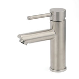 Shower Heads & Screens: WELS Kitchen Laundry Round Basin Mixer Vanity Sink Faucet Tap Nickel Brushed Set