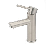 Shower Heads & Screens: WELS Kitchen Laundry Round Basin Mixer Vanity Sink Faucet Tap Nickel Brushed Set
