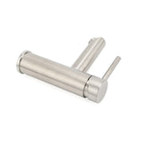 Shower Heads & Screens: WELS Kitchen Laundry Round Basin Mixer Vanity Sink Faucet Tap Nickel Brushed Set