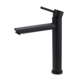 Shower Heads & Screens: WELS Matt Black Round Tall Basin Mixer Vanity Bathroon Sink Tap Laundry Faucet