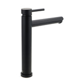 Shower Heads & Screens: WELS Matt Black Round Tall Basin Mixer Vanity Bathroon Sink Tap Laundry Faucet