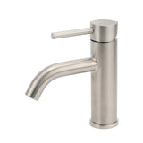 Shower Heads & Screens: Brushed Nickel Round Curve Kitchen Laundry Basin Mixer Vanity Counter Top Faucet