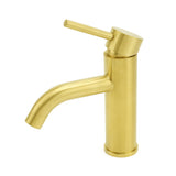 Shower Heads & Screens: WELS Brushed Gold Kitchen Laundry Round Basin Mixer Vanity Sink Faucet Tapware