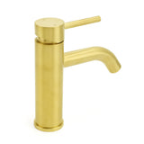Shower Heads & Screens: WELS Brushed Gold Kitchen Laundry Round Basin Mixer Vanity Sink Faucet Tapware
