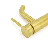 Shower Heads & Screens: WELS Brushed Gold Kitchen Laundry Round Basin Mixer Vanity Sink Faucet Tapware