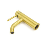 Shower Heads & Screens: WELS Brushed Gold Kitchen Laundry Round Basin Mixer Vanity Sink Faucet Tapware