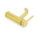 Shower Heads & Screens: WELS Brushed Gold Kitchen Laundry Round Basin Mixer Vanity Sink Faucet Tapware