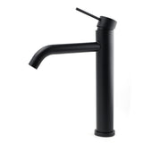 Shower Heads & Screens: Matt Black Tall Laundry Round Curve Spout Basin Mixer Vanity Sink Faucet Tapware