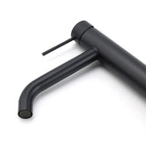 Shower Heads & Screens: Matt Black Tall Laundry Round Curve Spout Basin Mixer Vanity Sink Faucet Tapware